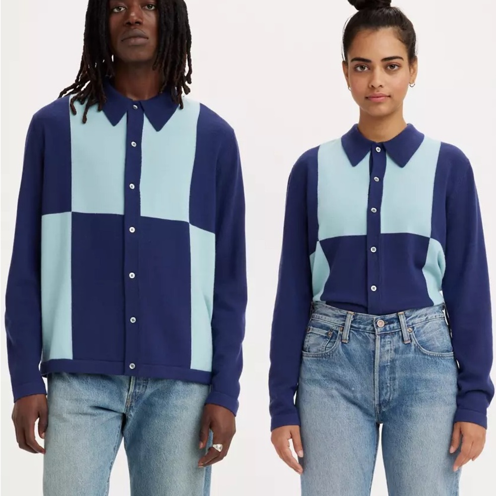 Levis vintage clothing long sleeve knit shirt